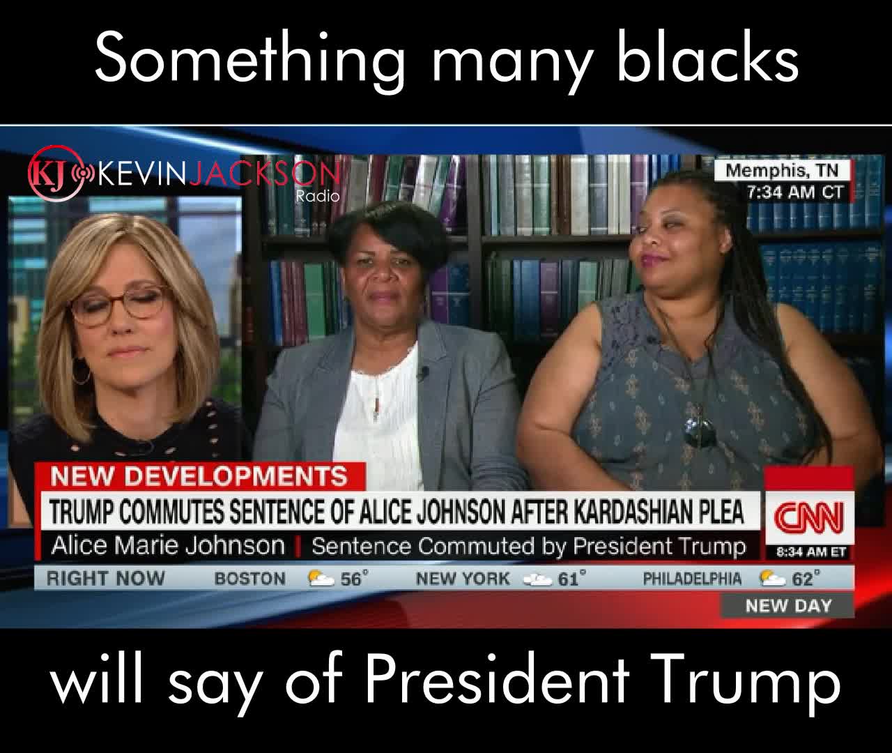 Alice Johnson thanks President Trump