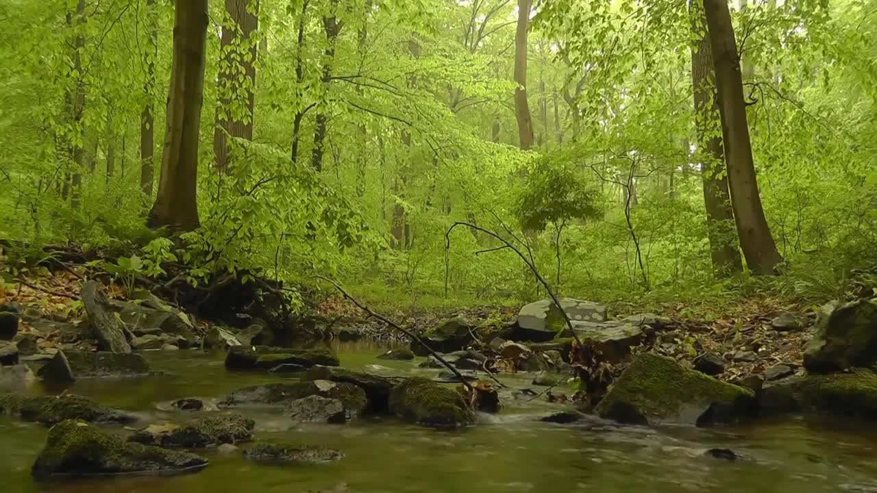 Woods With River - For Content Creation