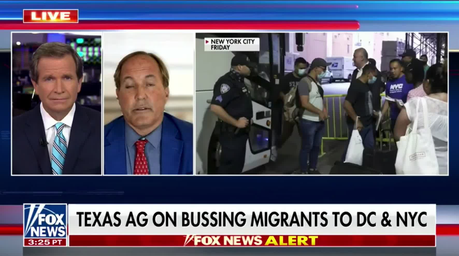 Texas Attorney General Ken Paxton slams the mayors of New York and Washington DC for complaining about being sent buses of illegal migrants