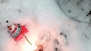 Fire crackers vs the snow