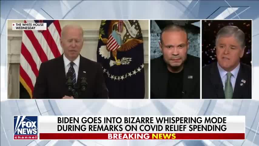 Dan Bongino reacts to Biden's 'creepy' whispering news conference