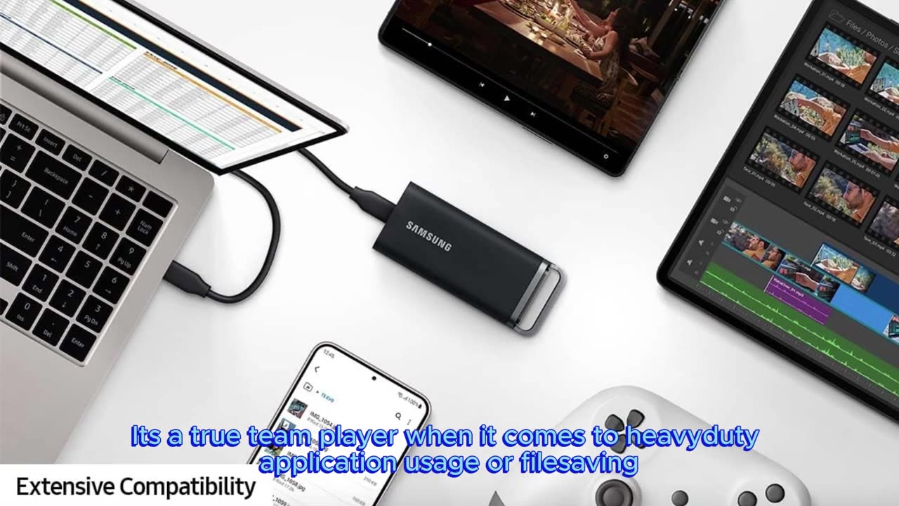 SAMSUNG T5 EVO Portable SSD 8TB, USB 3.2 Gen 1 External Solid State Drive