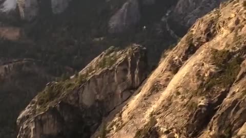 Insane Rope Swing in Yosemite