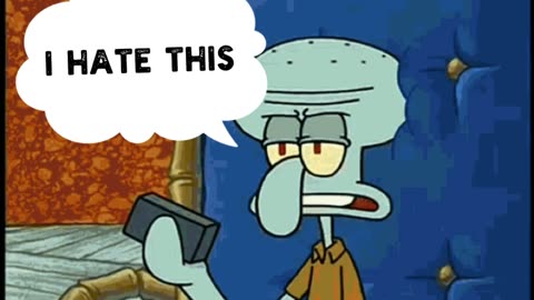 Squidward Reacts To Squidward Playing With Tiles