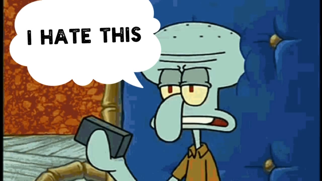 Squidward Reacts To Squidward Playing With Tiles