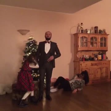 ¡La foto familiar navideña más épica de todas!