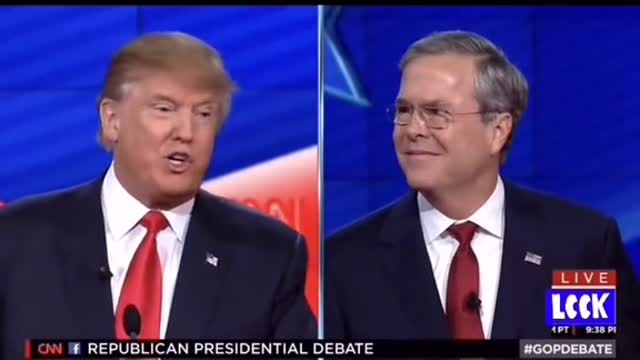 Trump “Shuts Down ”Bush On Live Debate