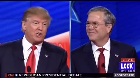 Trump “Shuts Down ”Bush On Live Debate