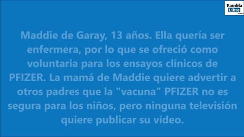 El mensaje de Maddie de Garay que ningún canal de TV quiere publicar