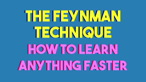 How to learn anything faster