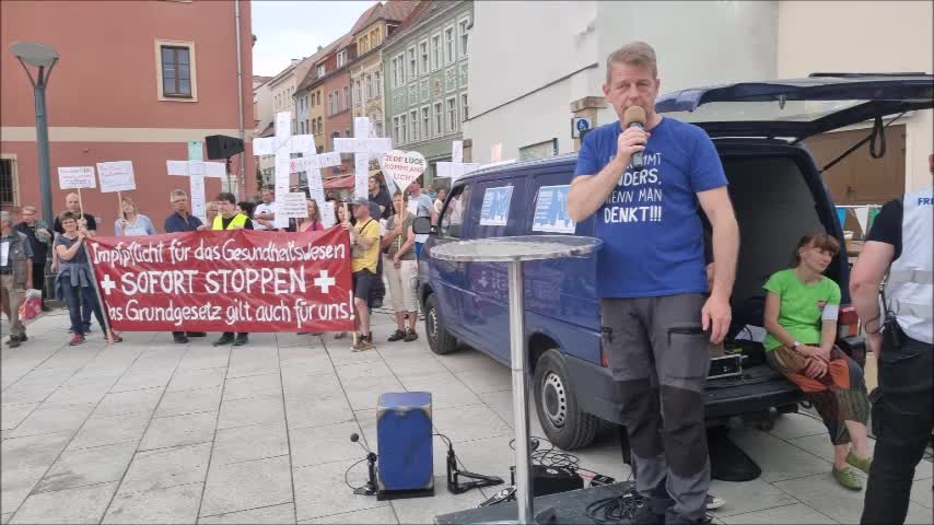 KARSTEN HILSE, MdB - 67. MAHNWACHE, Bautzen, Kornmarkt, 16 05 2022