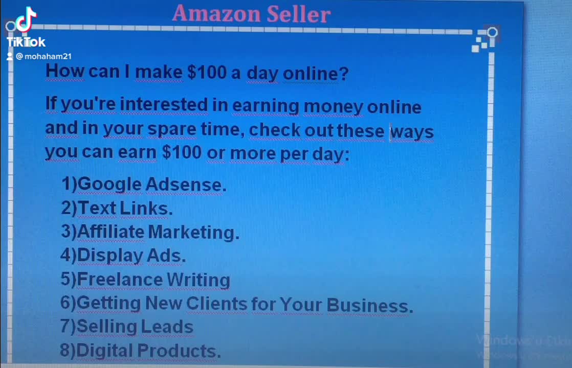 How can I make $100 a day online?