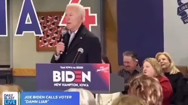 Flashback to Joe Biden snapping at a voter for questioning him about Hunter's involvement in Ukraine