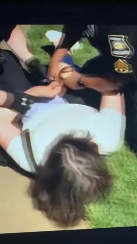 Woke Professor Gets Taken Down During Pro-Palestine Protest