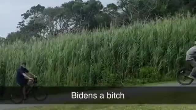 “Where the fu***** training wheels at?!” Joe Biden was spotted again in Rehoboth Beach, Delaware.