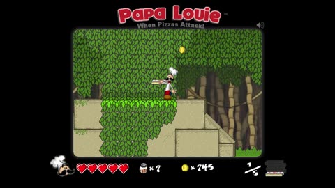 0224-Jugando: papa louie, nivel 5, (minijuego)