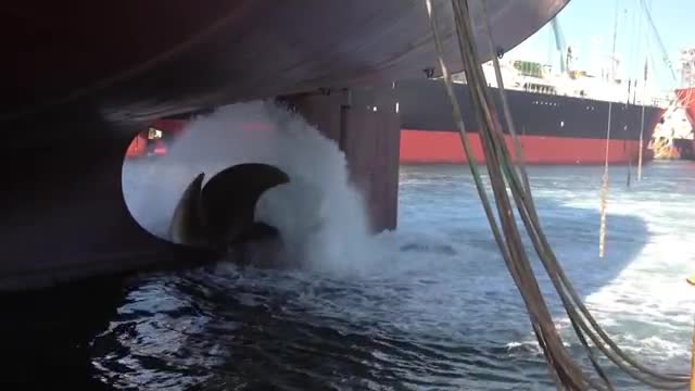 Propeller Testing on an LNGC