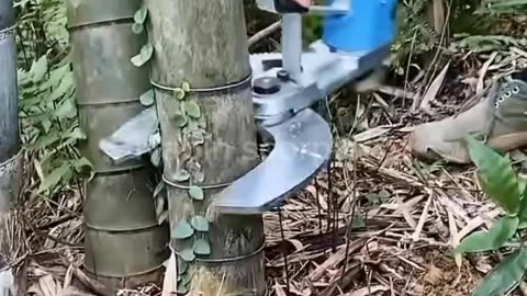 BAMBOO CUTTING MACHINE 😱😱😱😱😱