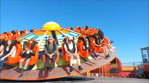 People On An Amusement Ride