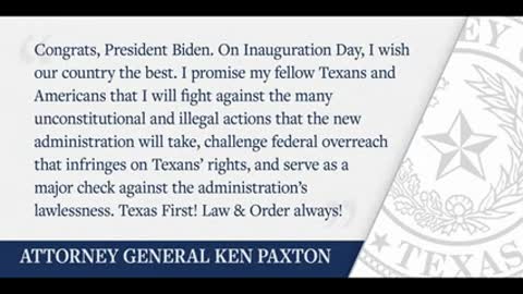 Unity- AG Ken Paxton Says -NO- I AGREE!