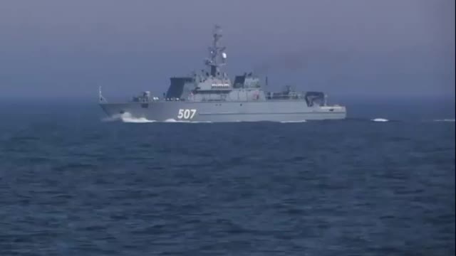 Russian Navy ships carry out planned drills in the Baltic Sea
