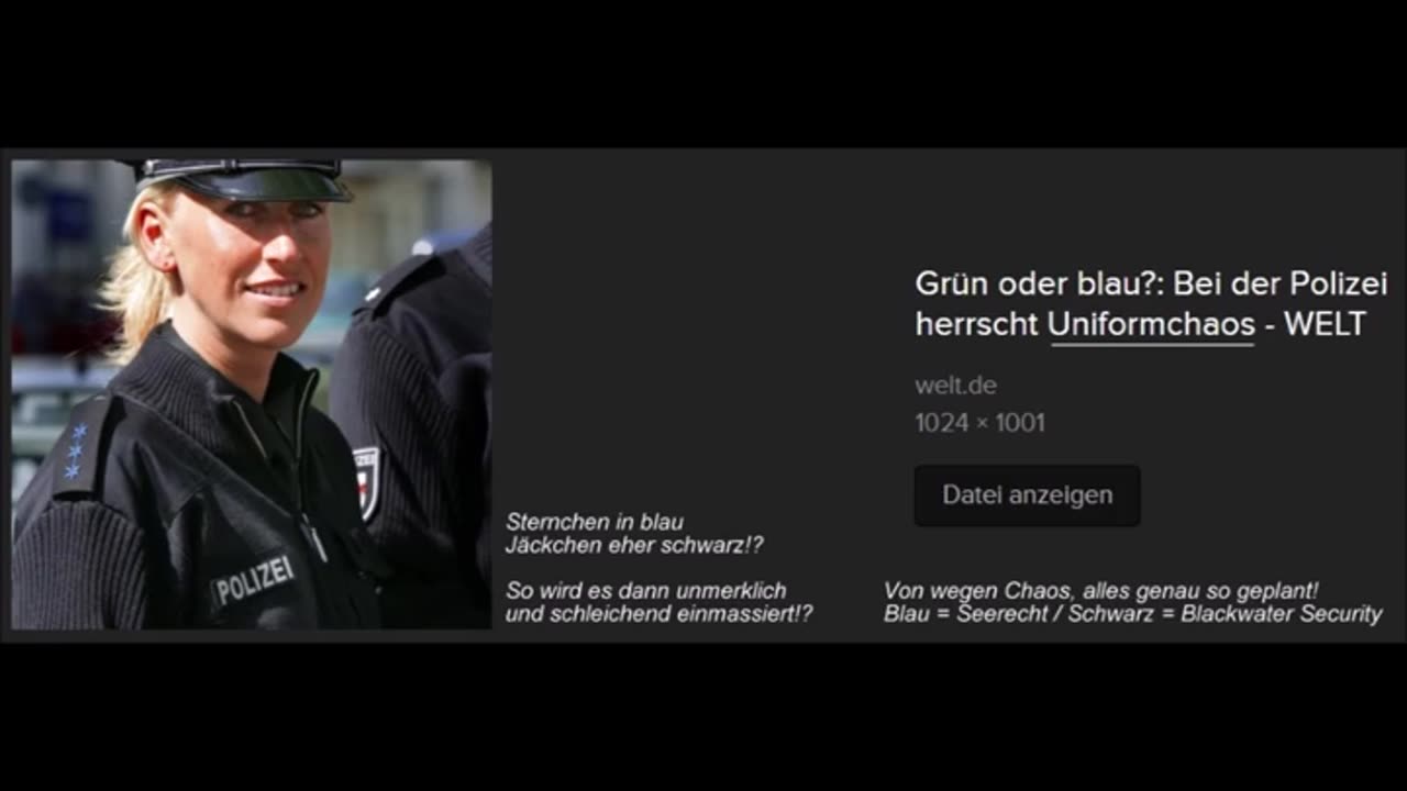 Polizei Uniform Chaos Deutschland