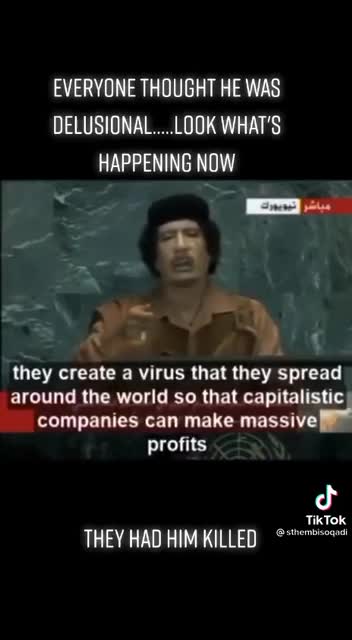 Muammar Gaddafi: The Vaxx Vaccine Agenda Exposed