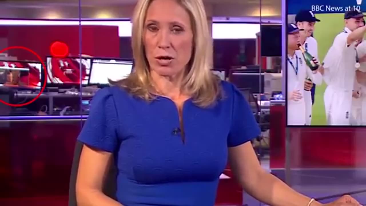 FUNNY: BBC accidentally shows woman's breasts during News at Ten