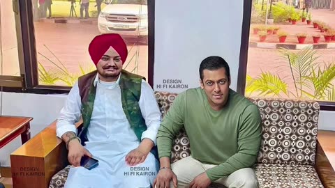 Siddhu mose wala with Legendry Salman Khan