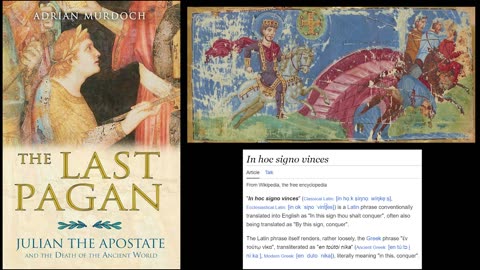 What were the specifics of Constantine's conversion to Christianity from the book "The Last Pagan"