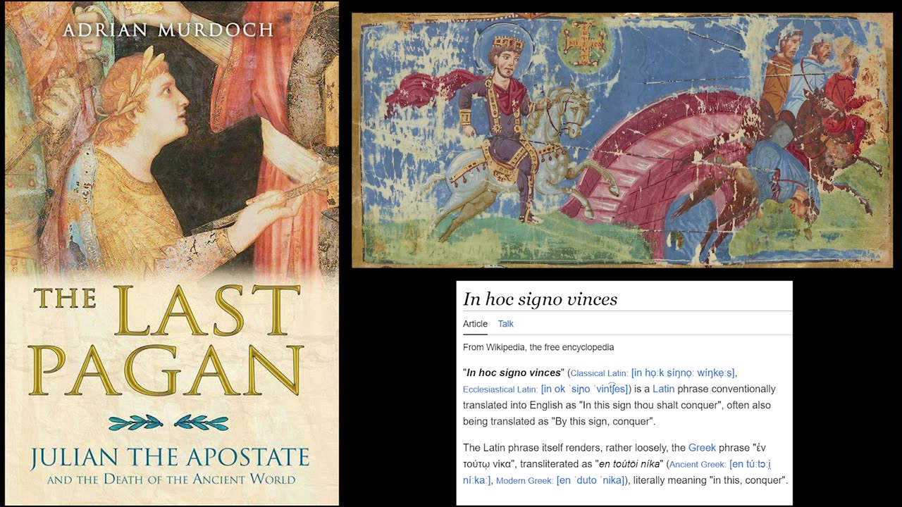 What were the specifics of Constantine's conversion to Christianity from the book "The Last Pagan"