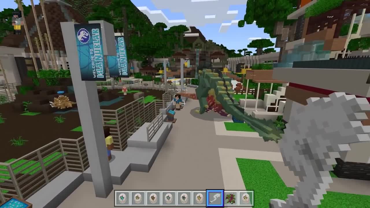 Jurassic World Minecraft DLC Ep.5 - INDORAPTOR vs INDOMINUS REX!