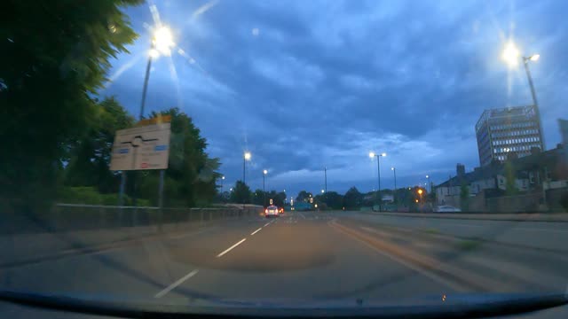 Driving at night in Cumbria