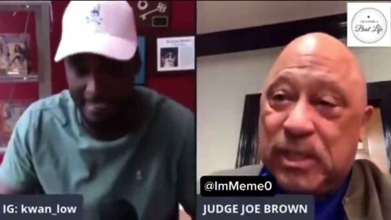 Judge Joe Brown talking about "Heels up Harris". BAHAHA