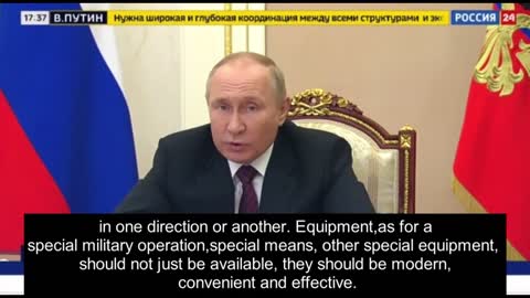 Putin - We must focus on the real situation