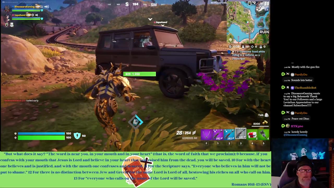 Fortnite? Yep, still trying to level up. Come join in the Chat.