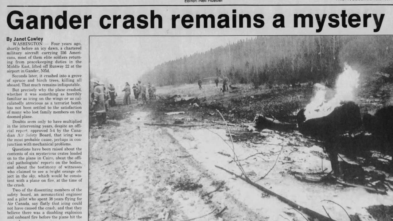 The deadliest plane crash in US military history is a MASSIVE mystery | The Gander crash