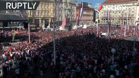 Tisuće i tisuće navijača okupiralo Trg u Zagrebu