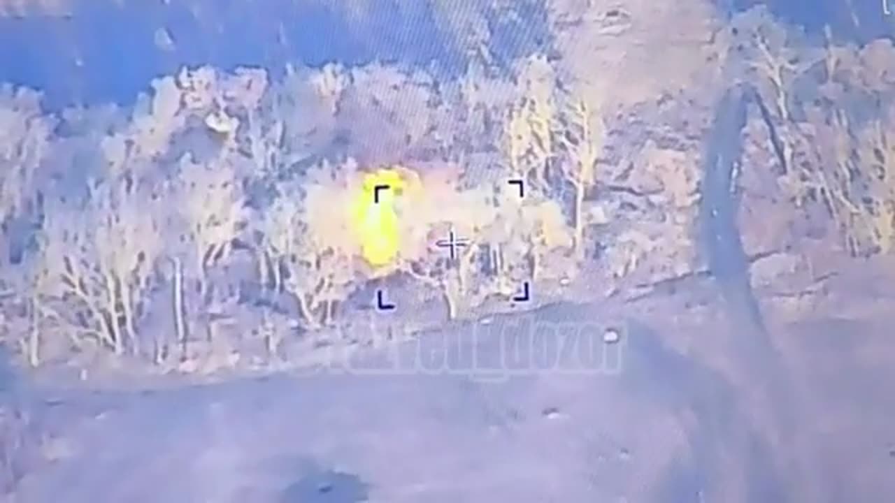 Russian destruction of an Ukranian FPV-drone crew near the border area