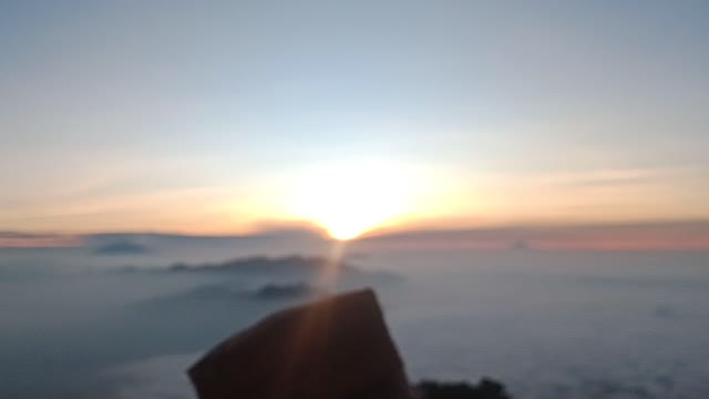 Sunrise In mountain east java