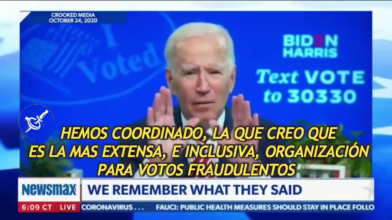 JOE BIDEN ESTAMOS ASISTIENDO AL MAYOR FRAUDE ELECTORAL DE LA HISTORIA DE LOS EEUU