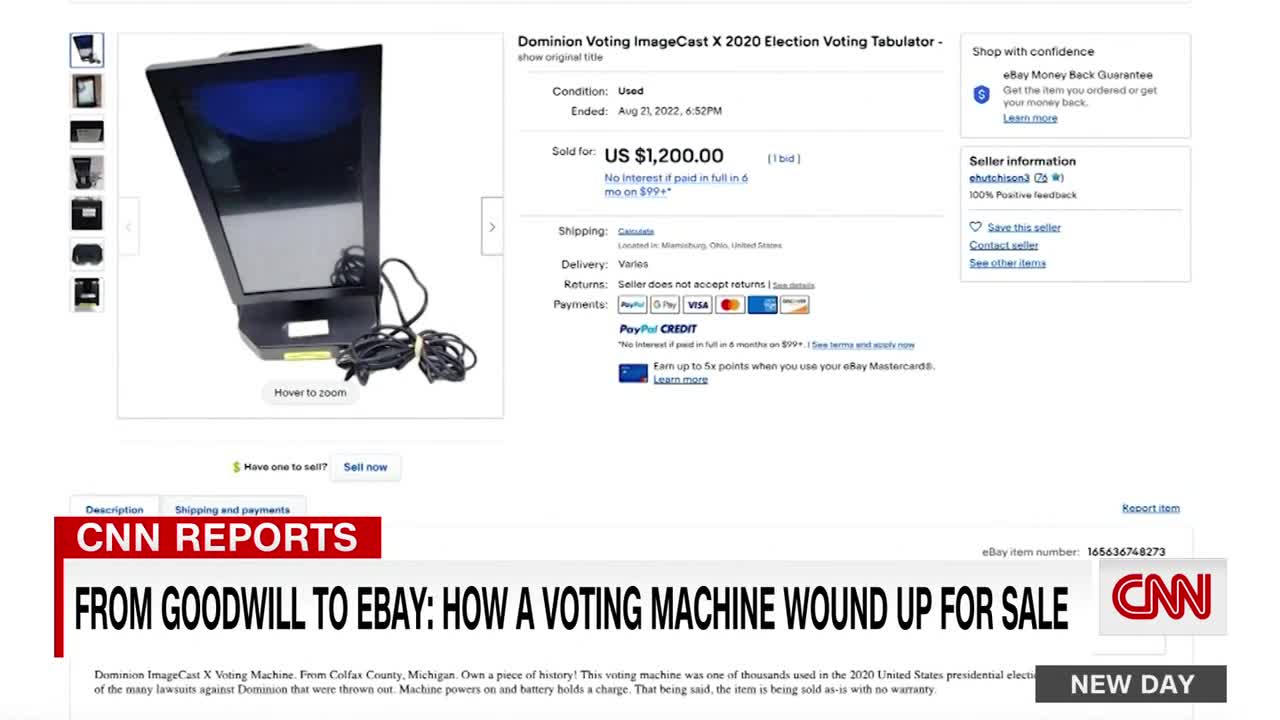 Man buys voting machine on eBay, but there's a big problem