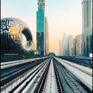 Dubai metro latest views 2023 | dubai life style | dubai metro #Dubai #reels #dubailife