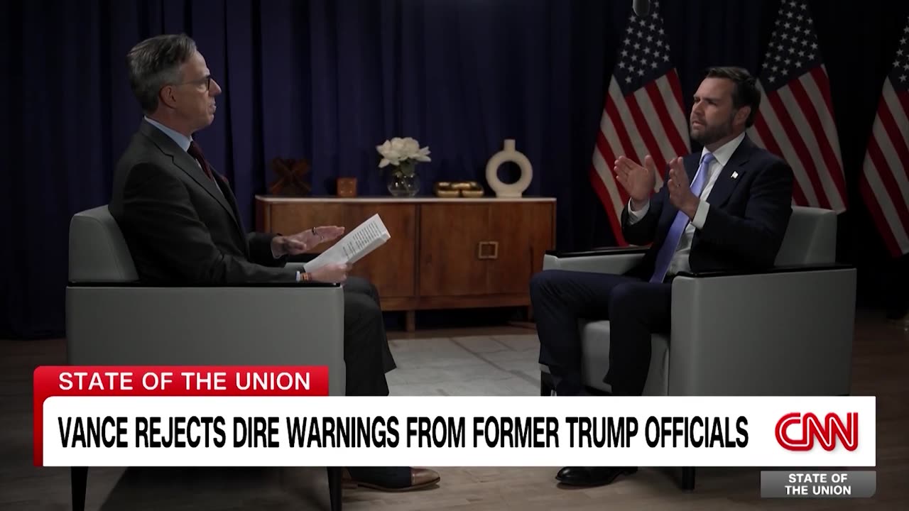 Jake Tapper and JD Vance spar over John Kelly. Watch the full interview here