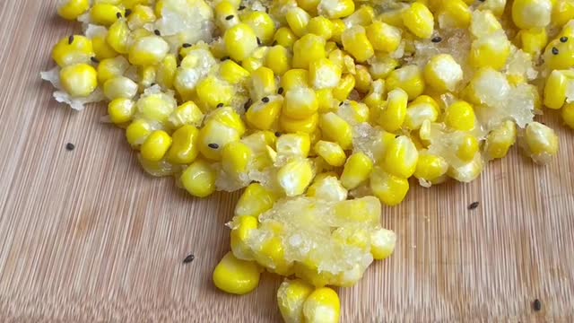 Golden yellow, what a beautiful corn kernel