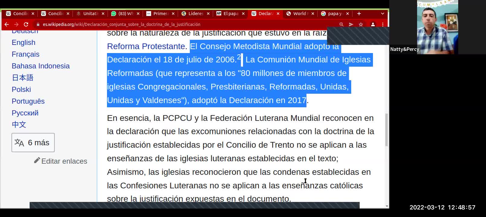 Estudio de la Biblia - Sábado 12-Mar-2022