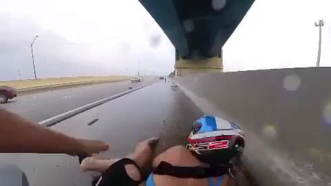 Woman Smacked By Runaway Tire