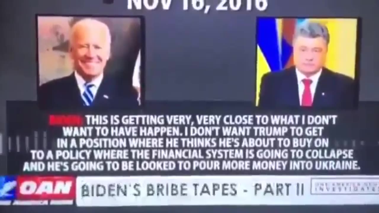 Biden Bribe Tapes