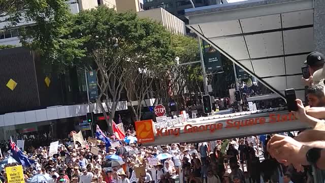 Brisbane Rally Against Appartheid 20 Nov 21