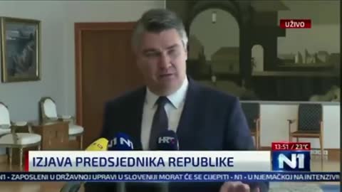 President Of Croatia Says "No More V@ccinations"